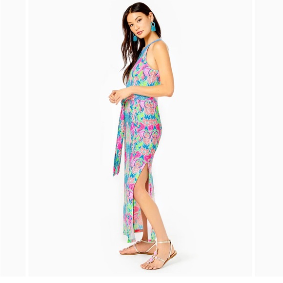 EUC (Worn Once) Lilly Pulitzer Monterrey Maxi Dress Multi Reeflections Print - Picture 7 of 7